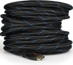 3ft 6ft 10ft 15ft 25ft 30ft 50ft 66ft 1M to 20M Braided HDMI 1.4b Cable High Performance for X-Box One PS 4 HDTV 1080 Nylon Net (66 ft. Braided & Ferrites)