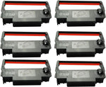 ERC-30 34 38 Ribbon Ink Cartridge Receipt Printer Black and Red, ERC30 Compatible with Epson Printer SNBC BTP-M280, BTP-M280A, BTP-M280B, BTP-M280D, BTP-M300, POS (6 Pack)