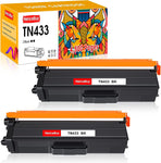 HenceBuy Compatible TN433 Toner Cartridge Replacement for Brother TN433 TN-433 TN433BK TN431 MFC-L8900CDW HL-L8360CDW HL-L8260CDW MFC-L8610CDW HL-L8360CDWT Printer (2-Black)