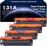 131A Toner Cartridges 4 Pack Compatible Replacement for HP 131A 131X CF210A CF211A CF212A CF213A Pro 200 Color MFP M276nw M251nw M276n M251n Series Printer (?Black Cyan Yellow Magenta)