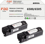 FDC Compatible Toner Cartridge Replacement for Xerox Phaser 6500 6500N 6500DN WorkCentre 6505 6505N 106R01597 High Yield Black (2 Pack)