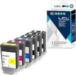 LCL Compatible Ink Cartridge Replacement for Canon PFI107 PFI-107 PFI-107MBK PFI-107BK PFI-107C PFI-107M PFI-107Y 6704B001 6705B001 6706B001 6707B001 6708B001 (6-Pack KCMY2MBK)