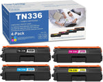 TN336 Toner Cartridge 4 Pack(Black, Cyan, Magenta, Yellow): YOIS Compatible Replacement for TN336BK TN336C TN336M TN336Y Toner Works with HL-L8350CDW HL-4150CDN MFC-L8850CDW DCP-9050CDN Printer