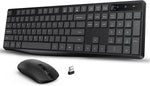 Wireless Keyboard and Mouse Combo, VEILZOR 2.4GHz Lag-Free Keyboard and Mouse Wireless, 3 Level DPI Slim Wireless Mouse Keyboard, Ergonomic for Computer/Laptop/Windows/Mac