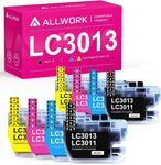 [Latest Version] LC3013 3011 ALLWORK Compatible Ink Cartridges Replacement for Brother LC3013 LC3011 Ink Cartridge Works with Brother MFC-J690DW MFC-J491DW MFC-J497DW MFC-J895DW Inkjet Printer 8 Packs