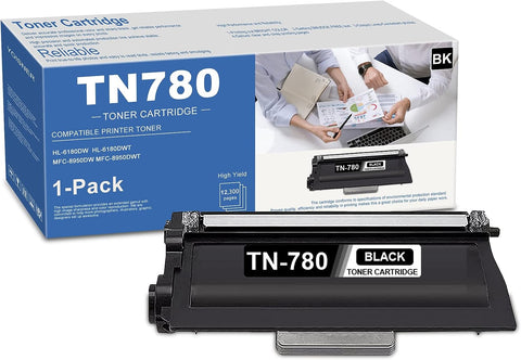 YOISNER TN780 Black High Yield Toner Cartridge 1-Pack Replacement for Brother TN780 TN-780 HL-6180DW 6180DWT, MFC-8950DW 8950DWT