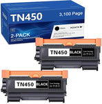 TN450 TN-450 Toner Cartridge Black High Yield Replacement for Brother TN 450 TN420 TN-420 HL-2270DW HL-2280DW HL-2240 MFC-7860DW MFC-7360N DCP-7065D Intellifax 2840 Printer (2 Pack)