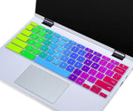 Keyboard Cover Skin for Lenovo Flex 3 Chromebook/Lenovo 2-in-1 Convertible Chromebook/Lenovo IdeaPad 3 Chromebook 11.6",11.6 Lenovo Chromebook Laptop Accessories,Rainbow