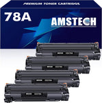 78A Toner Cartridge 4-Pack Compatible Replacement for HP 78A CE278A Toner Cartridge for HP M1536dnf MFP P1606dn P1606 P1566 P1560 M1536 Printer Toner Black