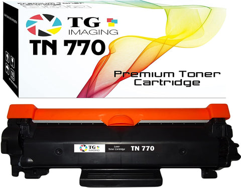 TG Imaging (Single Pack) Compatible TN760 TN-770 TN770 Toner Cartridge (1xBlack) Replacement for HL-L2370DW HL-L2370DWXL MFC-L2750DW MFC-L2750DWXL Printers