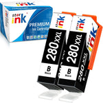 st@r ink Compatible Ink Cartridge Replacement for Canon PGI-280 XXL 280XXL PGBK for Pixma TR8620 TR8620a TR8520 TR7520 TS9120 TS8320 TS8220 TS6120 TS6220 TS6320 Printer(2 Packs)