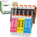 Kingjet Compatible for HP 564 Ink Cartridges Combo Pack Replacement for HP 564 564 XL 564XL, High Yield 12 Combo Pack for Photosmart 7520 5520 6520 7525 Premium C309A C410A DeskJet 3520 3522 Printers