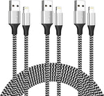 iPhone Charger Cable 3Pack 6FT, [Apple MFi Certified] Lightning Cable Cord Nylon Braided iPhone Charger Fast Charging Compatible with iPhone 14 13 12 11 Pro Max XR XS X 8 7 6 Plus SE/iPad