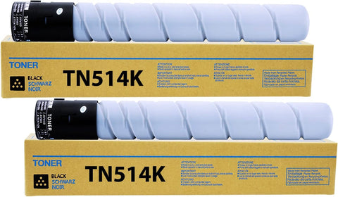 Jmomy Compatible TN514 TN514K TN-514 TN324 TN326 TN512 TN513 TN515 TN516 A9E8130 Toner Cartridge Replacement for Konica Minolta Bizhub C458 C558 C658 (28,000 Pages, Black, 2 Pack )