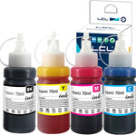 LCL Compatible Refill Ink Bottle Replacement for 664 T6641 T6642 T6643 T6644 T664120 T664220 T664320 T664420 ET-2500 ET-2550 ET-2600 (4-Pack,Black,Cyan,Magenta,Yellow)