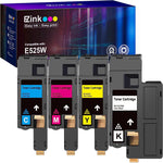 E-Z Ink (TM Compatible Toner Cartridge Replacement for Dell E525W E525 525w to use with E525w Wireless Color Printer for 593-BBJX 593-BBJU 593-BBJV 593-BBJW (Black Cyan Magenta Yellow, 4 Pack)