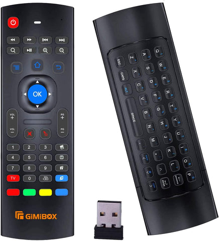 Air Mouse for Android tv Box, Gimibox MX3 Pro Wireless Keyboard 2.4G Smart TV Remote with Motion Sensing Game Handle Android Remote Control for Android TV Box/PC/Smart TV/Projector/HTPC/All-in-one PC/