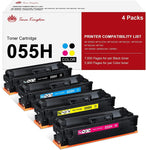 Toner Kingdom Compatible 055H Toner Cartridge Replacement for Canon 055H 055 High Yield Color imageCLASS MF741Cdw MF743Cdw MF745Cdw MF746Cdw LBP664Cdw Toner Printer (Black,Cyan,Yellow,Magenta)