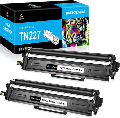 LeciRoba Compatible TN-227 Black Toner Cartridge High Yield Replacement for Brother TN227 TN-227 TN223 TN-223 for MFC-L3770CDW HL-L3270CDW HL-L3290CDW HL-L3230CW MFC-L3210CW Printer (2-Black)