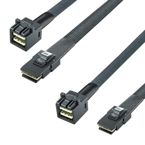 10Gtek# Internal Mini SAS HD SFF-8643 to Mini SAS SFF-8087 Cable, 0.8-m(2.6ft), 2 Pack
