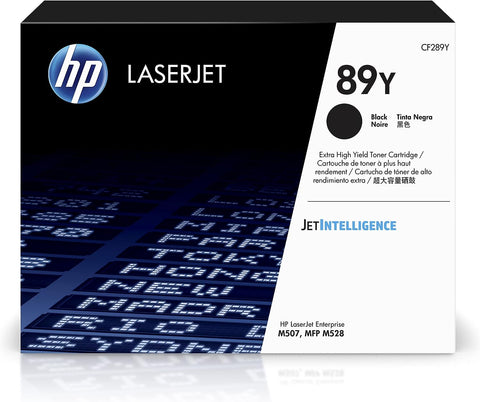 HP 89Y Black Extra High-yield Toner Cartridge, Works with HP LaserJet Enterprise M507 Series, HP LaserJet Enterprise MFP M528 Series, CF289Y