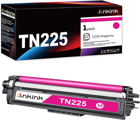 ANKINK TN225 TN221 Magenta Compatible Toner Cartridge Replacement for Brother TN-221 225 to Use with HL-3140CW HL-3150CW HL-3170CDW HL-3180CDW MFC-9130CW MFC-9330CDW MFC-9340CDW(Magenta, 1 Pack)