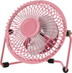 Chchmu USB Fan 6 Inch Mini USB Desk Table Fan Personal Portable Desktop Cooling Fan Powered by USB PC Netbook for Camping Home Office Outdoor Travel, Strong Wind, Pink