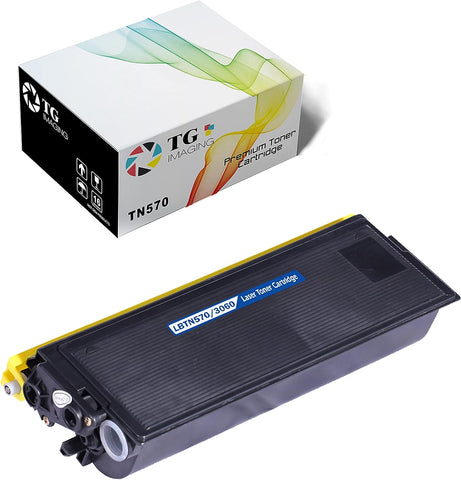 TG Imaging 1-Pack Compatinle Replacement for Brother TN570 Toner Cartridge TN-570 (TN 570, 1xBlack) for use in DCP-8020 DCP-8025D DCP-8040 DCP-8045D DCP-8045DN HL-1650 HL-1650N Printer