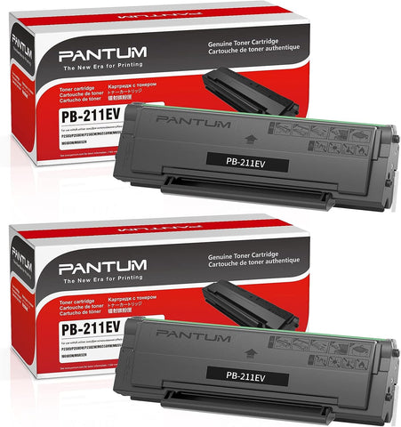 Pantum PB-211EV Toner Cartridge Black 2 Pack Replacement P2502W, M6552NW, M6602NW (1600pages)