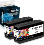 Transpex 53464 Compatible Ink Cartridge Replacement for Primera 53464 Black Ink Used for Primera LX1000 LX2000 Color Label Printers (2 Pack)