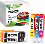 cocopas 280 281 C A K E Ink cartridges ReplacementC A K E Printer Work with PIXMA TS6120 TS6220 TS6320 TS8120 TS8220 TS8320 Printer, Black, Cyan, Magenta & Yellow Included. (5 Pack)