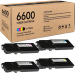 4 Pack Compatible 106R02228 106R02225 106R02226 106R02227 High Yield Toner Cartridge Replacement for Xerox Phaser 6600 Workcenter 6605 Toner Cartridge (1 Black 1 Cyan 1 Magenta 1 Yellow).