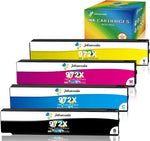 972X Compatible Ink Cartridge for HP 972 X 972A with PageWide Pro 452dn 452dw 552dw 552dn 477dn 477dw 577dw 577z P55250dw P57750dw Printer (4 Pack)