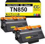 CHINGER TN 850 Toner Cartridge Replacement for Brother TN850 TN-850 TN820 TN-820 Compatible with Brother HL-L6200DW MFC-L5850DW MFC-L5900DW MFC-L5700DW HL-L5200DW Printer (2 Pack)