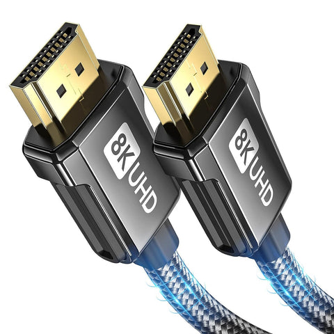 8K HDMI ARC/eARC Cable 2.1 for Soundbar 10ft, Silkland 8K@60Hz, 4K@120Hz Ultra High Speed HDMI Cord, Dolby Atoms, 48Gbps HDR10, HDCP 2.2&2.3 Compatible for Vizio Samsung Bose Sound bar, UHD TV,Blu-ray