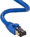 Cables Direct Online Cat8 Blue 25FT SFTP Ethernet Patch Cable 26AWG Copper Fluke Certified Wire