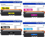 TN436 TN-436 Toner Cartridge 4-Pack Compatible Replacement for Brother TN436 TN 436 TN-436 TN436BK TN436C TN436M TN436Y for HL-L8360CDW HL-L8360CDWT HL-L9310CDW MFC-L8900CDW MFC-L9570CDW Printer