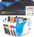 ACEJET LC402XL Compatible High Yield Ink Cartridge Replacement for Brother LC402XL for use with MFC-J5340's/J6540's/J6740's/J6940's (4PK-BCMY)