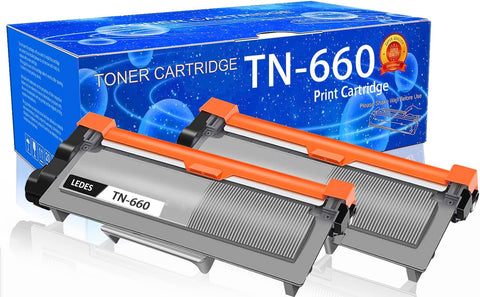 Ledes Compatible Toner Cartridge High Yield Replacement for Brother TN660 TN-660 TN630 TN-630 HL-L2300D DCP-L2540DW MFC-L2700DW MFC-L2740DW HL-L2380DW HL-L2320D HL-L2340DW HL-L2360DW(Black, 2 Pack)