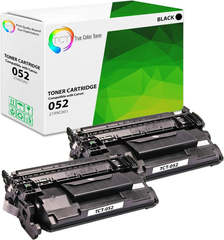 TCT Compatible Toner Cartridge Replacement for Canon 052 Black Works with Canon ImageClass MF426dw MF424dw LBP214dw Printers (3,100 Pages) - 2 Pack