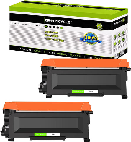 greencycle 2 Pack Compatible Toner Cartridge Replacement for Brother TN450 TN420 TN-450 TN-420 use with HL-2270DW HL-2280DW HL-2230 HL-2240 MFC-7240 MFC-7360N MFC-7860DW DCP-7060D DCP-7065DN Printer