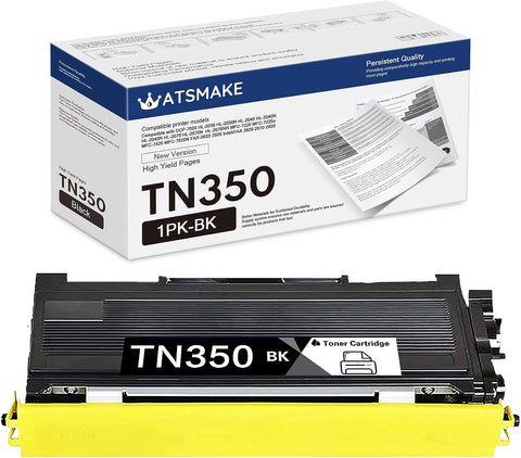 TN350 TN 350 Toner Cartridge Compatible for Brother TN-350 tn350 Toner Replacement for Brother DCP-7010 7020 HL-2040 2040N 2070N MFC-7220 7225 7820 7420 7820N IntelliFax 2820 2920 (1 Black)