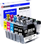 INK4WORK 5 Pack Compatible Replacement for Brother LC3013XL LC-3013 LC3011 XL Ink Cartridge for use with MFC-J491DW MFC-J497DW MFC-J690DW MFC-J895DW (Bkx2,Cx1,Mx1,Yx1)