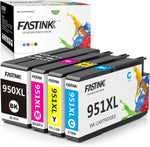 950XL 951XL Combo Pack High Yield Replacement for HP 950 951 XL 951XL Ink Cartridges for HP OfficeJet Pro 8600 Officejet Pro 8610 8620 Printer (1 Black, 1 Cyan, 1 Magenta, 1 Yellow)