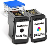 245XL 246XL Plus Ink Cartridge for Canon PG-245 XL CL-246 XL Higher Yield Compatible with Canon Pixma MX490 MX492 MG2522 TS3100 TS3122 TS3300 TS3322 TS3320 TR4500 TR4520 TR4522 MG2500 Printer