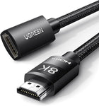 UGREEN HDMI Extender, HDMI Extension Cable 8K@60Hz 4K@240Hz, 2.1 Ultra High Speed 48Gbps, HDMI Male to Female Adapter Compatible with MacBook Pro 2021/PS5/Xbox Series X/Roku TV/UHD TV/Blu-ray, 6.6 FT