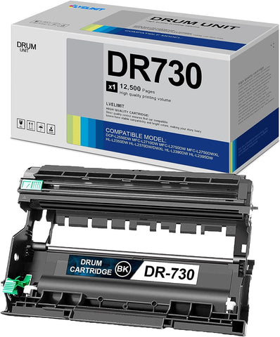 LVE ???????? ?????????? DR730 DR-730 Drum Unit, Compatible Replacement for Brother DR730 DR-730 HL-L2370DW/DWXL HL-L2390DW HL-L2395DW DCP-L2550DW MFC-L2710DW HL-L2350DW Printer Black Drum 1-Pack