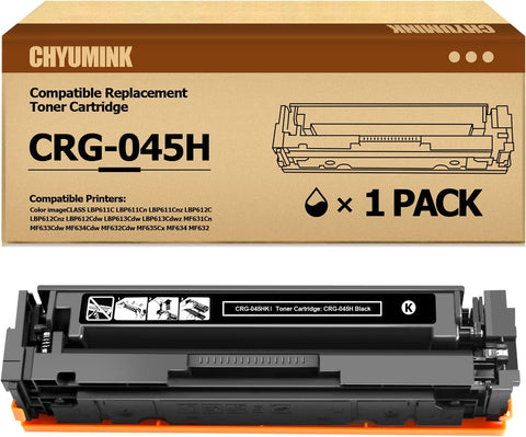 JC Toner Compatible for Canon 045 045H 045A Toner Cartridge for use with Canon ImageCLASS MF634Cdw MF632Cdw LBP612Cdw LBP613Cdw LBP611Cn Series Printer