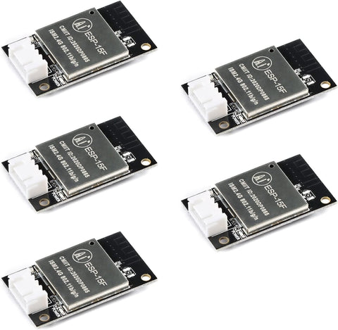 JESSINIE 5Pcs ESP-15F ESP8266 Serial WiFi Wireless Module ESP8266 Transparent Transmission Module 2400~2483.5MHz ESP-15F WiFi Module