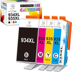 Miss Deer 934 and 935 Ink Cartridges Combo Pack Compatible for HP 934XL 935XL Work with HP Officejet Pro 6830 6230 6835 6812 6815 6820 6220 6800,4 Pack